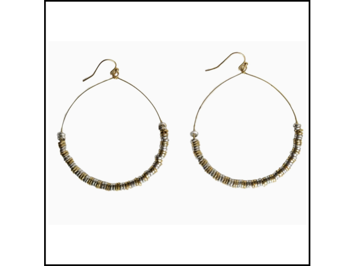 Lustrous Pailette Hoops