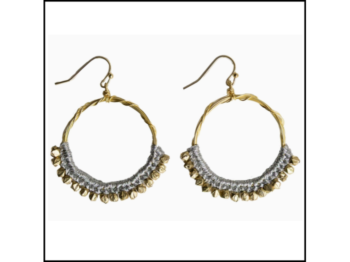 Entwined Crochet Hoops