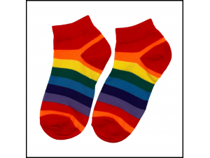 Rainbow Stripe Ankle Socks