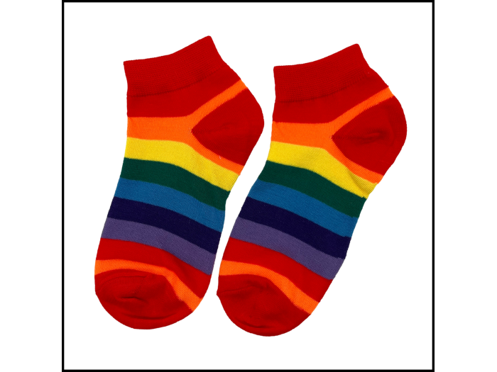 Rainbow Stripe Ankle Socks