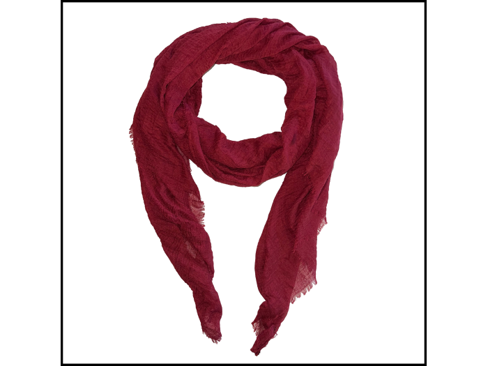 Red Woven Boho Scarf