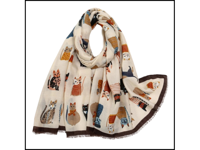 Cartoon Cat Scarf