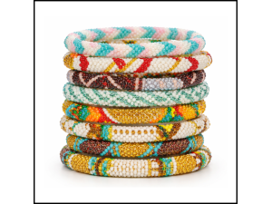 Beaded Roll On Bracelet