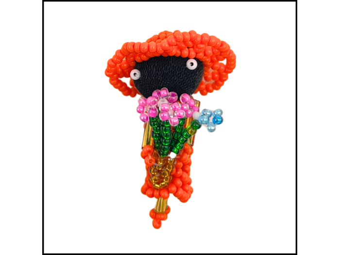 Little Traveler Pin - Flower Girl