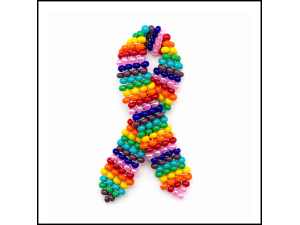 Rainbow Ribbon Pin
