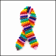 Rainbow Ribbon Pin