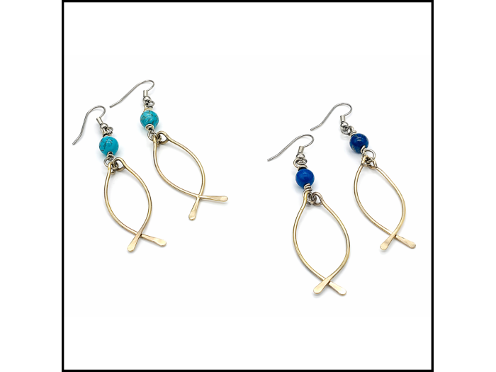 Ribbon Wire Earrings