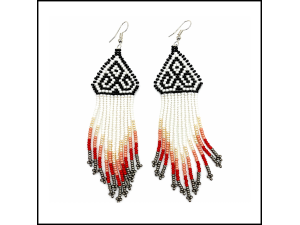Triangle Tassel Earrings