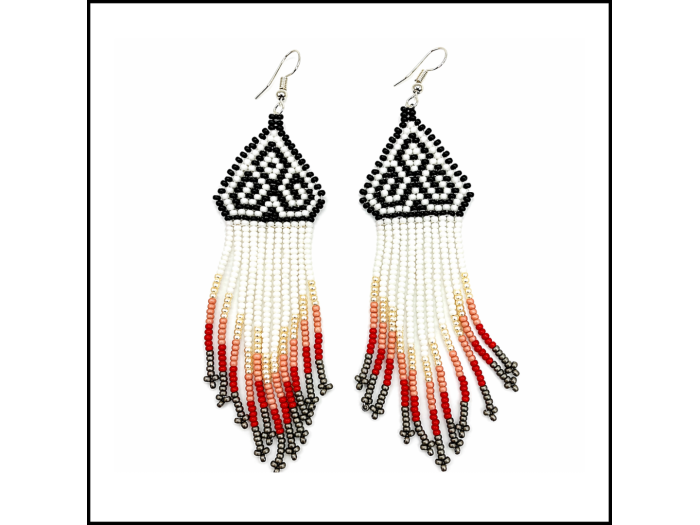Triangle Tassel Earrings