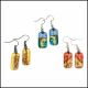 Rectangle Glass Earrings