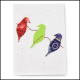 Metal Wire Birds Card