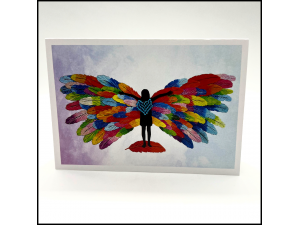 Feather Angel Card