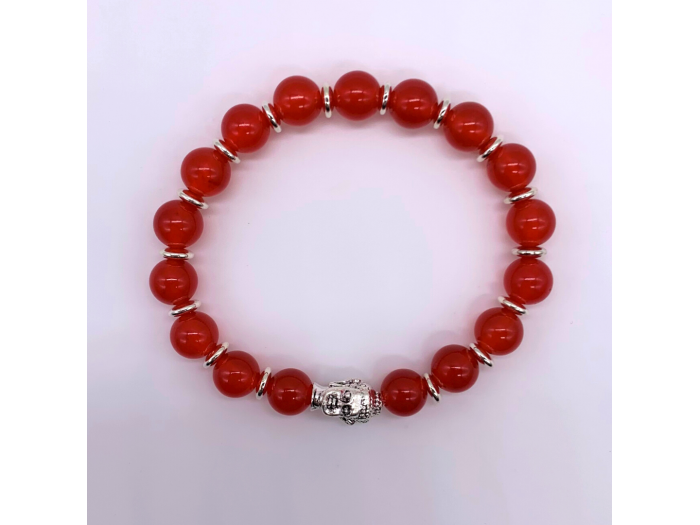 Red Jade Buddha Bracelet