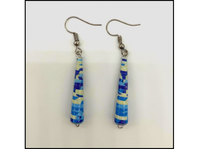 Recycled Paper Cone Earrings