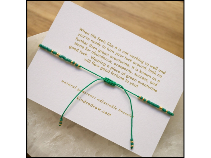 Healing Bracelet - Green Aventurine (Abundance)