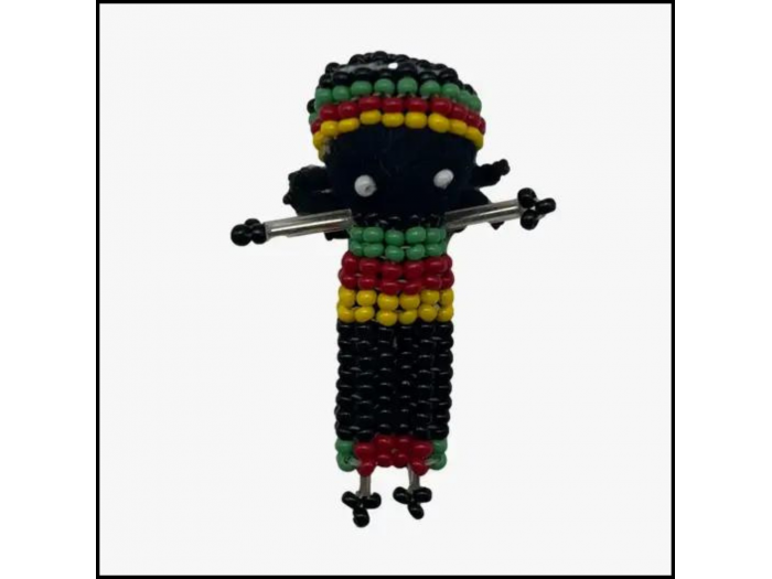 Little Traveler Pin - Rasta Boy