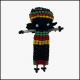 Little Traveler Pin - Rasta Boy