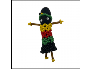 Little Traveler Pin - Rasta Girl