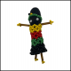 Little Traveler Pin - Rasta Girl