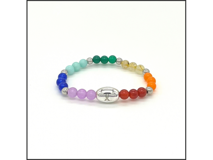 Rainbow Healing Stone Bracelet