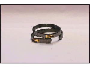 The Bracelet - Black Rhodium with 24K Ribbon