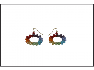 Rainbow Circle Earrings 