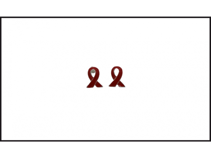 Red Ribbon Earrings 