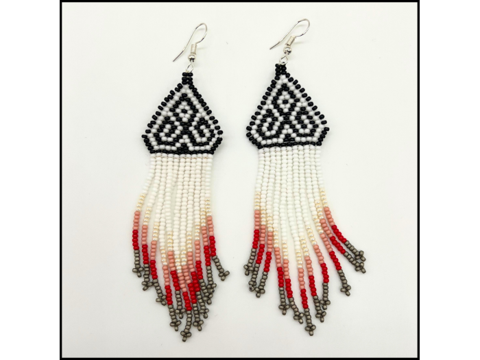 Triangle Tassel Earrings