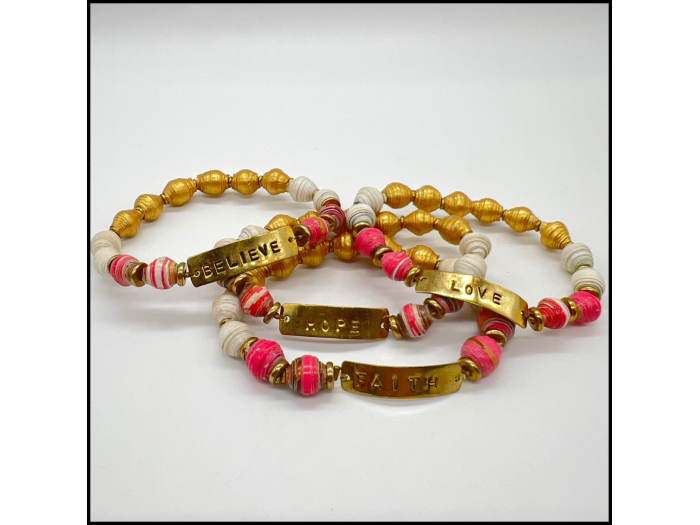 Brighter Future Paper Bead Bracelet
