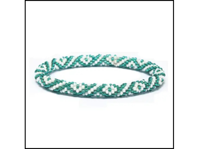 Beaded Roll On Bracelet