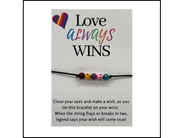 Love Always Wins Wish Bracelet