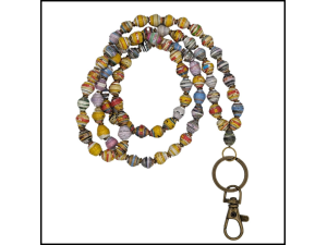 Paper Bead Lanyard Paper Bead Lanyard