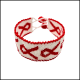 AIDS Ribbon Beaded Bracelet