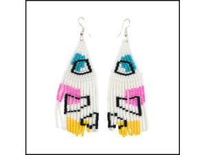Geometric Tassel Earrings