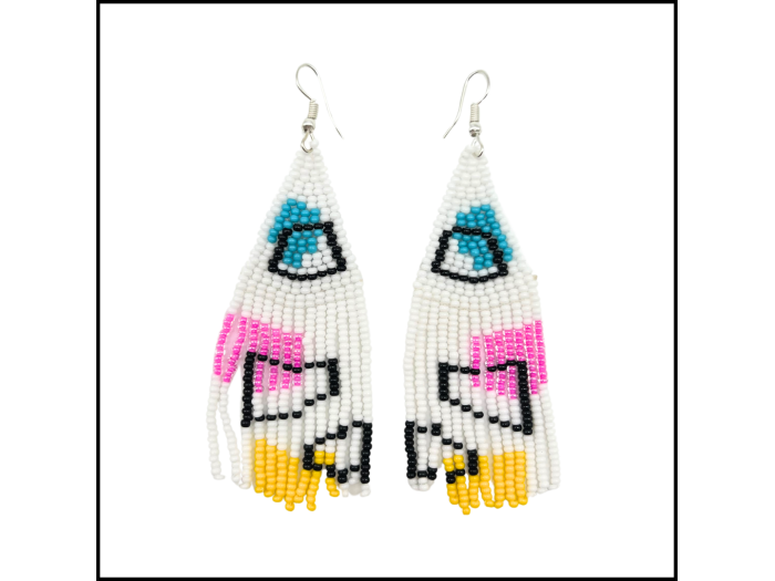 Geometric Tassel Earrings