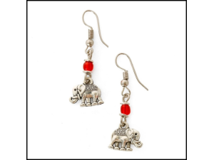 Elephant Charm Earrings