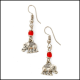 Elephant Charm Earrings