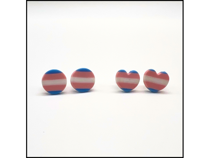 Transgender Pride Stud Earrings