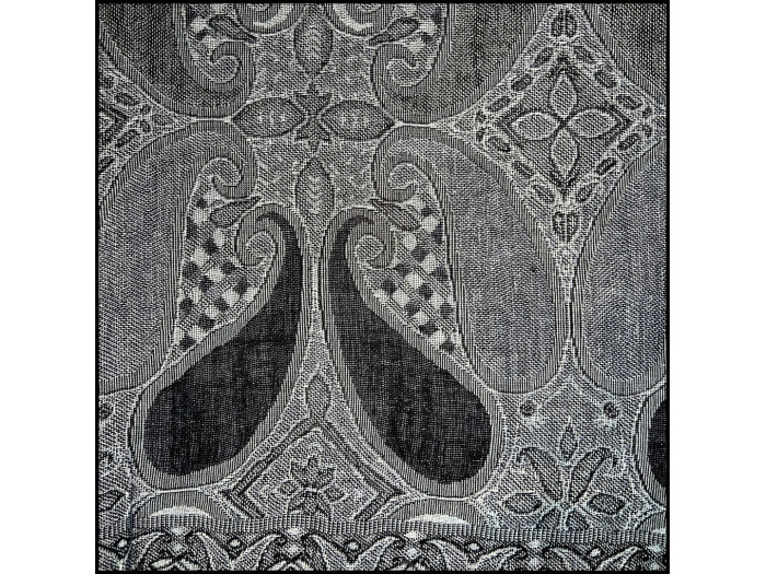 Black & White Paisley Scarf