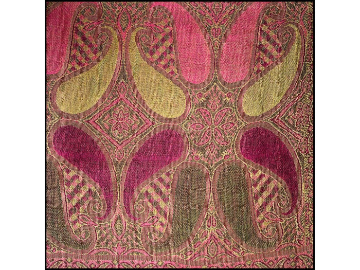 Fuchsia Jewel Tone Paisley Scarf 