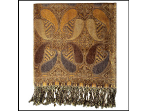 Golden Paisley Scarf