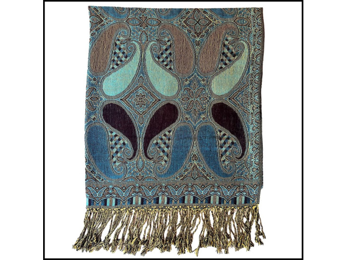 Peacock Paisley Scarf