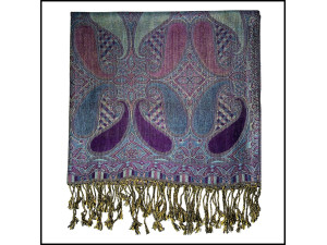 Purple Paisley Scarf