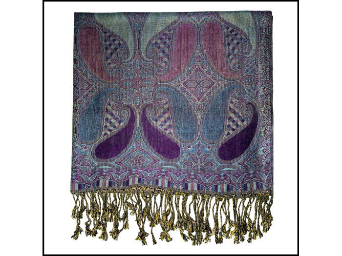 Purple Paisley Scarf