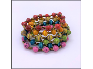 Recycled Paper Bead Bracelets *SOLD OUT*