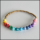 Rainbow Paper Bead Bracelet