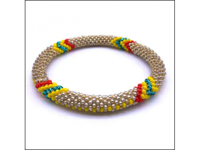 Beaded Roll On Bracelet