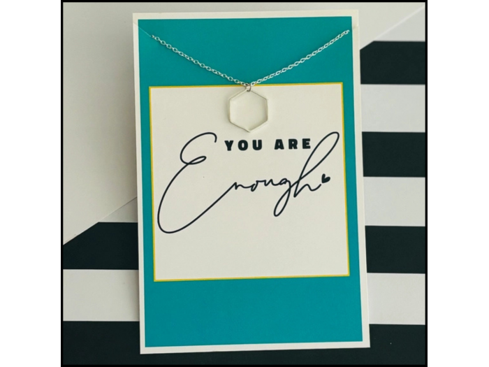 Sentimental Necklace Card - You Are Enough