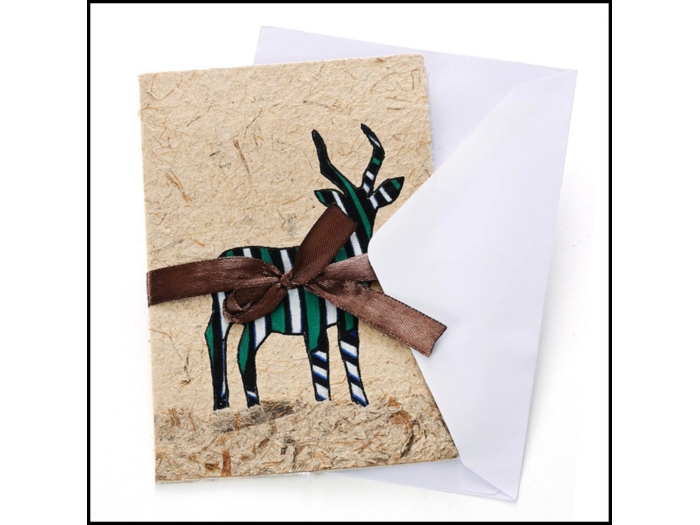 Kitenge Cloth Kudu Card