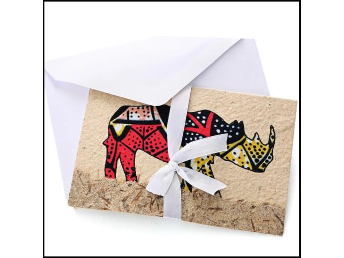 Kitenge Cloth Rhino Card